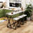 Geesey 58.3" Console Table and Stool Set, Bar Table With Stools Breakfast Bars Height Dining Table-49792559