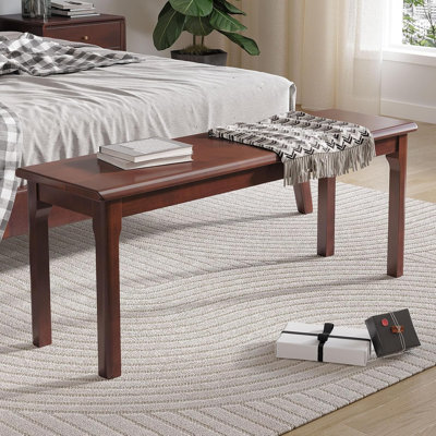 Cintora Solid Wood Bench Dining Bench Entryway End of Bed Bench