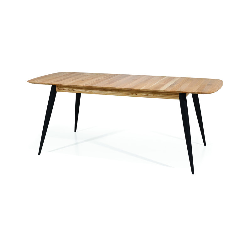 Extendable Oak Solid Wood Dining Table
