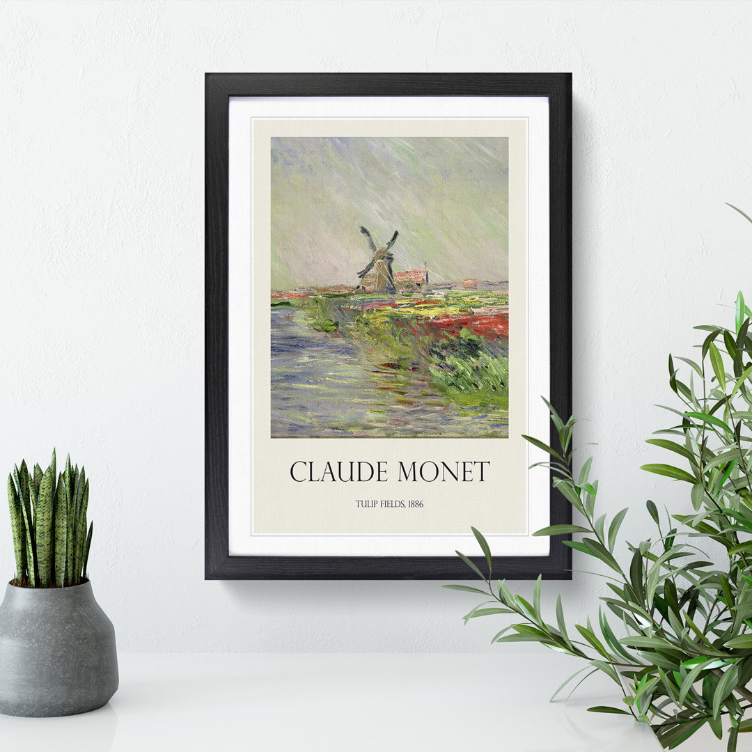 Field of Tulips, Holland by Claude Monet - Picture Frame Graphic Art