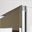Armoire à pharmacie avec miroir à fixation en surface ou encastré en aluminium