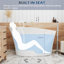 Baignoire de trempage autoportante à surface solide de L 51 po avec baignoire intérieure Giving Tree
