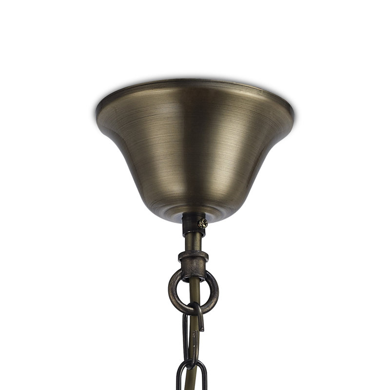 Bayer 3 - Light Lantern Pendant, Antique Brass/Amber