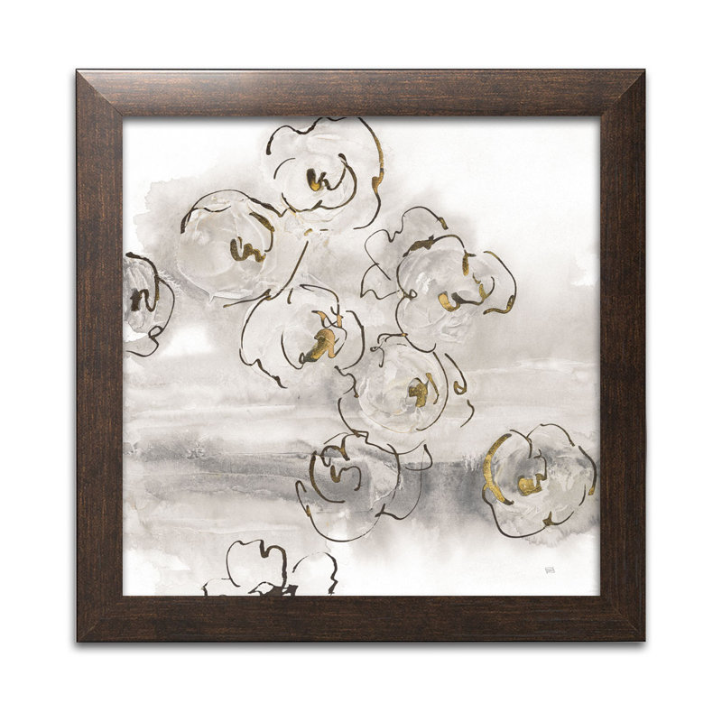 « doré poussière i », impression, H 12 po x l 12 po x P 0,75 po, Papier avec cadre noir