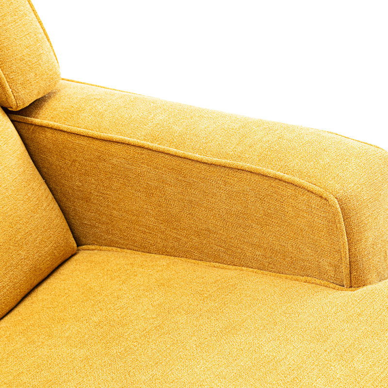Chaise berçante Jayneen, Jaune