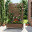 Boîte à fleurs en métal avec treillis sans roues-587993792-743878423