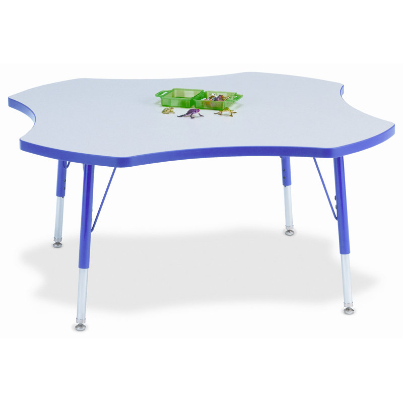 Tables d'activités Berries®, H 15 po x l 48 po x L 48 po, Gris / marine