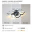 Ventilateur de plafond 19,7 pouces avec lumières avec télécommande de style papillon moderne, noir, ventilateur pour chambre à coucher, salon, minuterie, silencieux, préféré des enfants