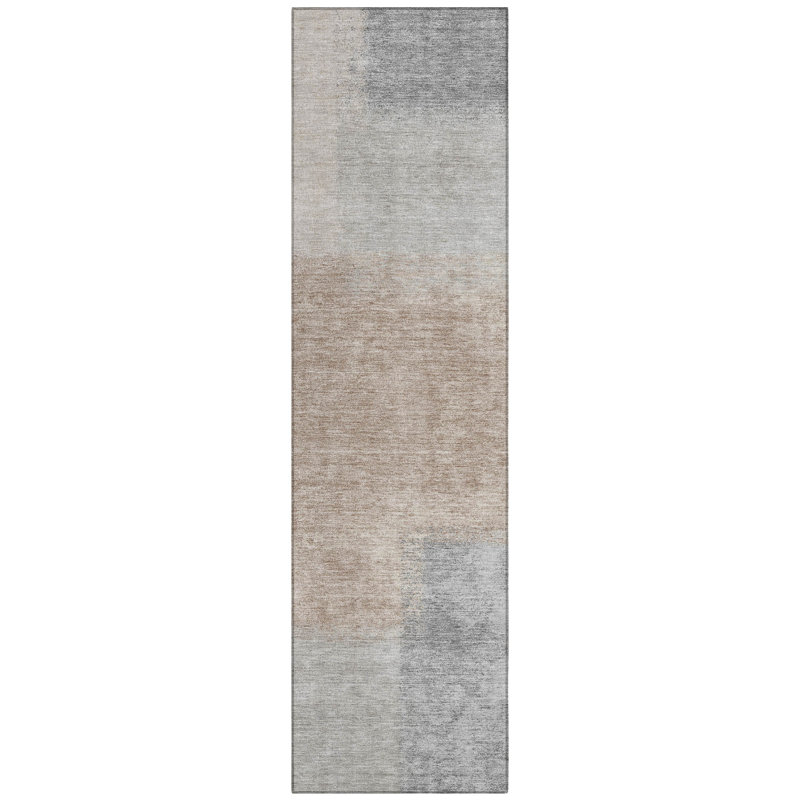 Machine Washable Indoor/Outdoor Chantille ACN2341 Abstract Rug, Runner 2'3" x 7'6"