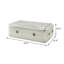 Table basse Brancaster assemblée, aluminium, tables d'appoint, avec 1 tiroir