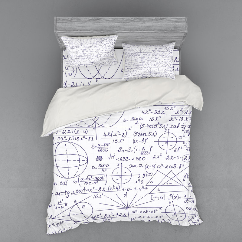 Ensemble de housse de couette en microfibre mauve foncé / blanc, Housse de couette grand + 3 pièces supplémentair