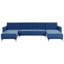 Aliyha 5 Seater Velvet Sofa Bed-1441775398