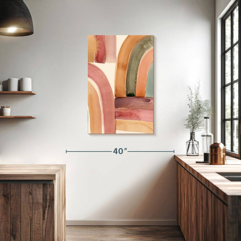Avery Boho Rainbow Abstract, 36" H x 24" W