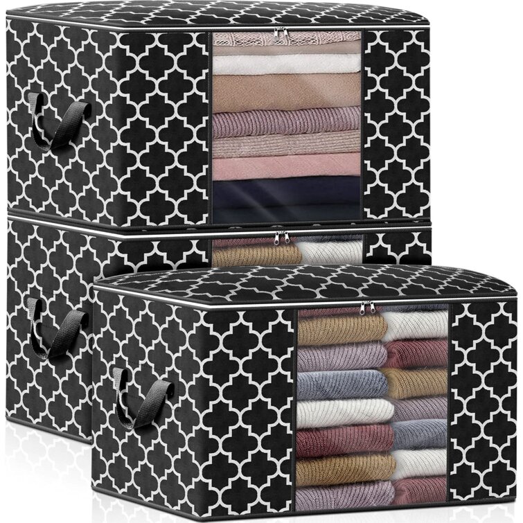 https://assets.wfcdn.com/im/87078309/resize-h755-w755%5Ecompr-r85/1480/148073515/Storage+Bags+100L+3-Pack+Large+Blanket+Clothes+Organization+And+Storage+Containers+For+Bedding%2C+Comforters%2C+Foldable+Organizer+With+Reinforced+Handle%2C+Clear+Window%2C+Sturdy+Zippers%2C+Black.jpg