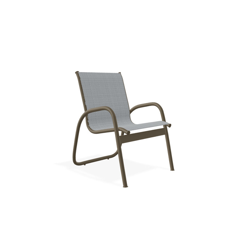Fauteuil de patio Gardenella, Bois de plage texturé, Rocher
