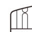 Lit festonné en métal Clenon, bronze-2143608244