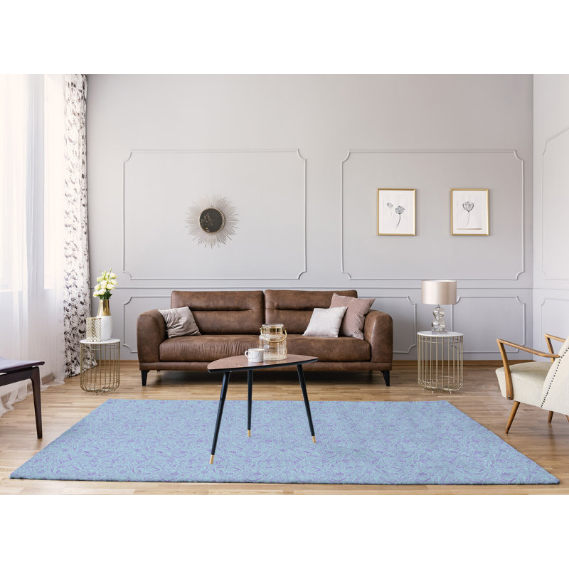 Tapis de zone bleu reg patterns, Rectangle 9 pi x 12 pi