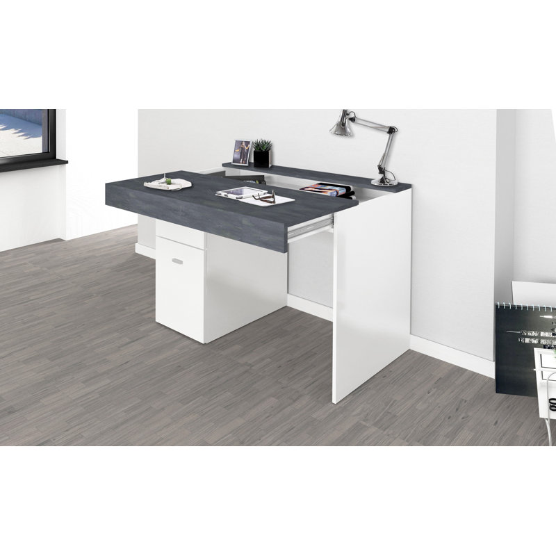 Billitteri Computer Desk, Grey