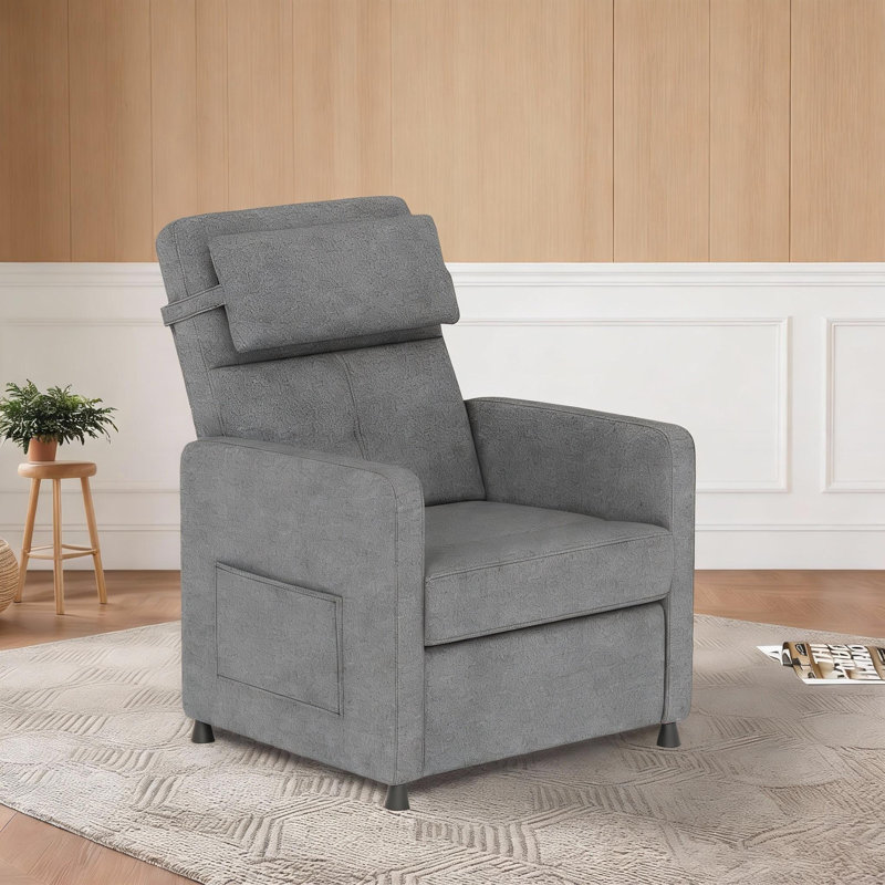 Fauteuil inclinable électrique réglable, avec massage et chaleur, Gris