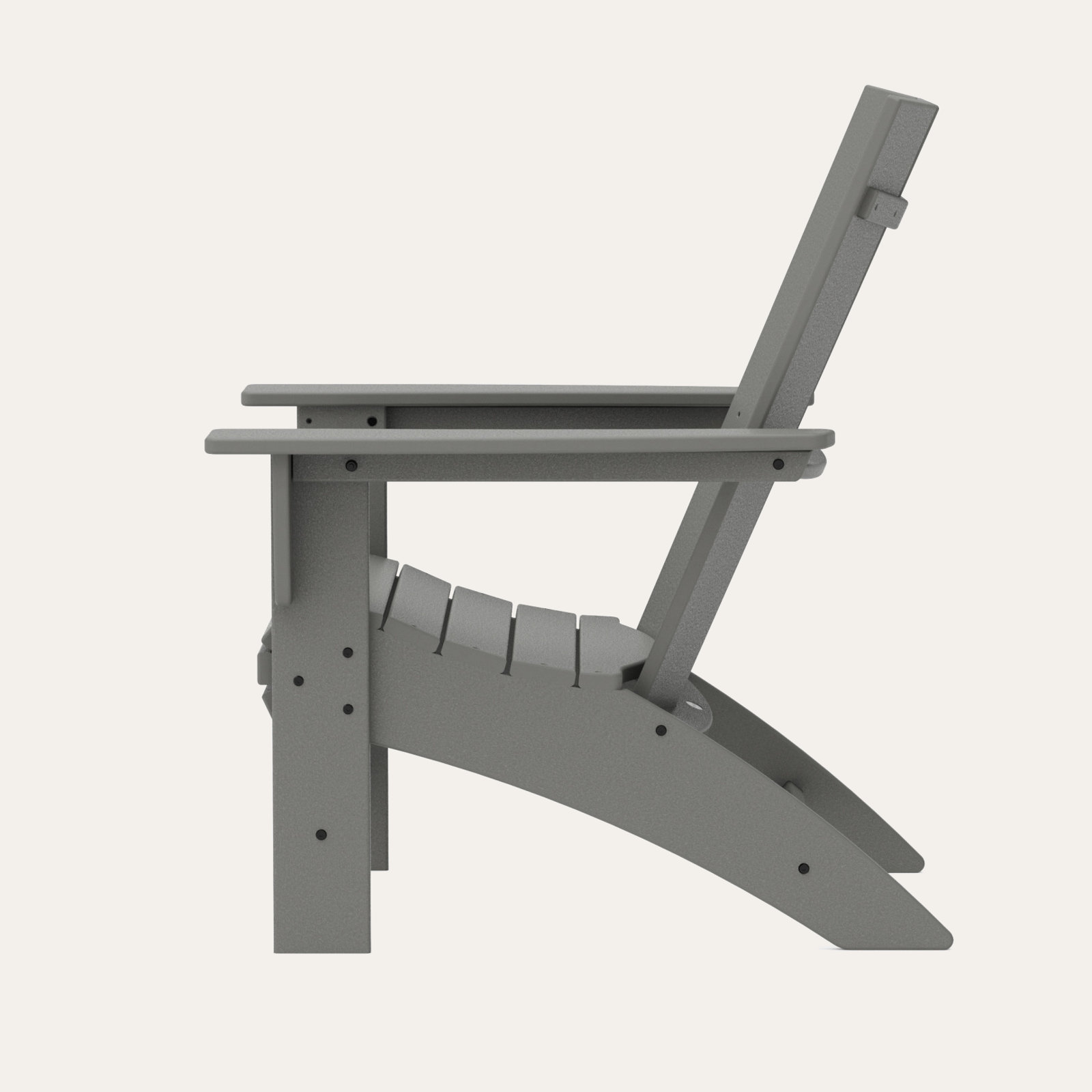 POLYWOOD® Modern Adirondack Chair, Slate Gray
