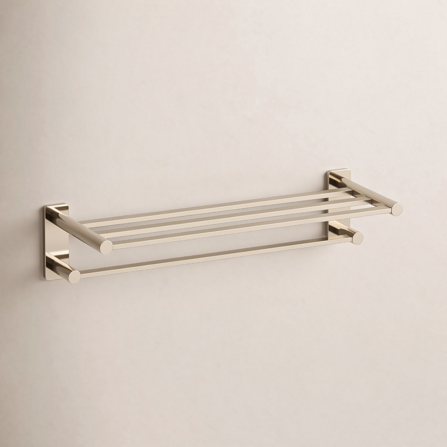 Parallel Hotelier Towel Rack, Gold