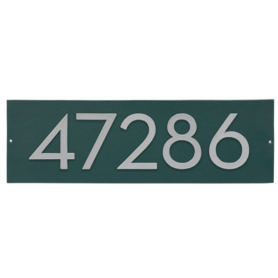 Floating Modern 4" Number Horizontal Address Plaque (5 Digits)