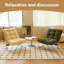 Chaise d'appoint Modern Comfort avec structure en métal et coussin moelleux-2627944