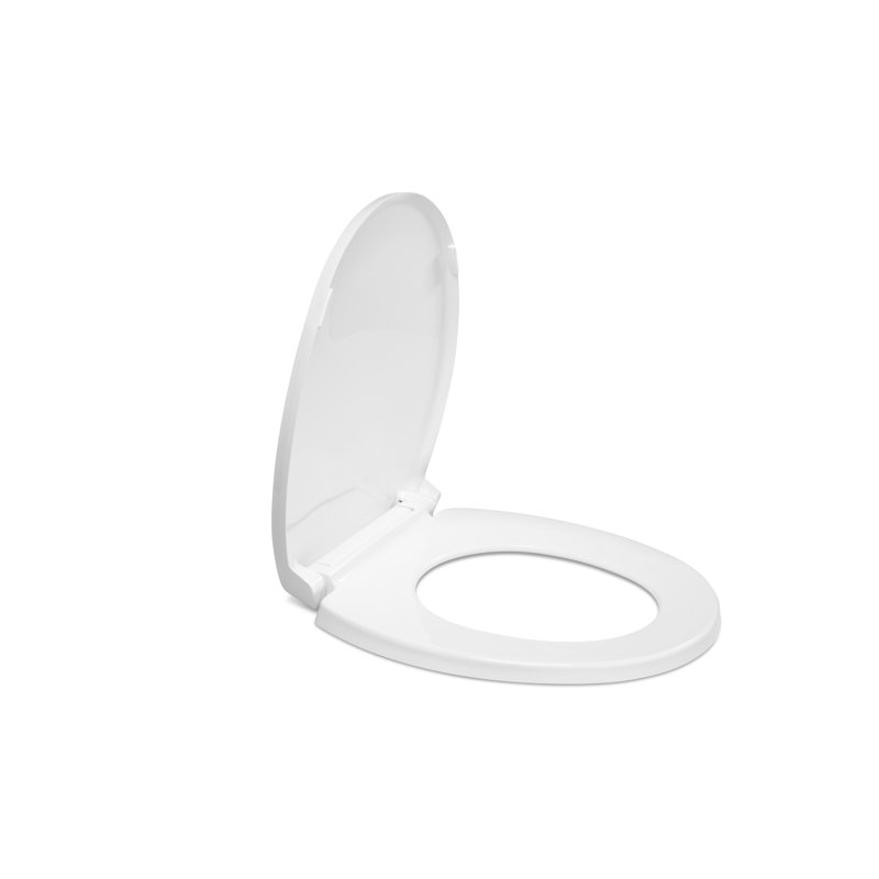 Luxury Round Toilet Seat and Lid, White