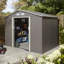 Trentvale 8X6 Metal Apex Shed Light Grey-1252649246