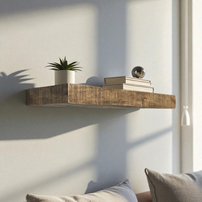 Chyral 1 Piece Solid Wood Floating Shelf