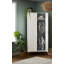 Maya Double Wardrobe - White with Natural-134117013