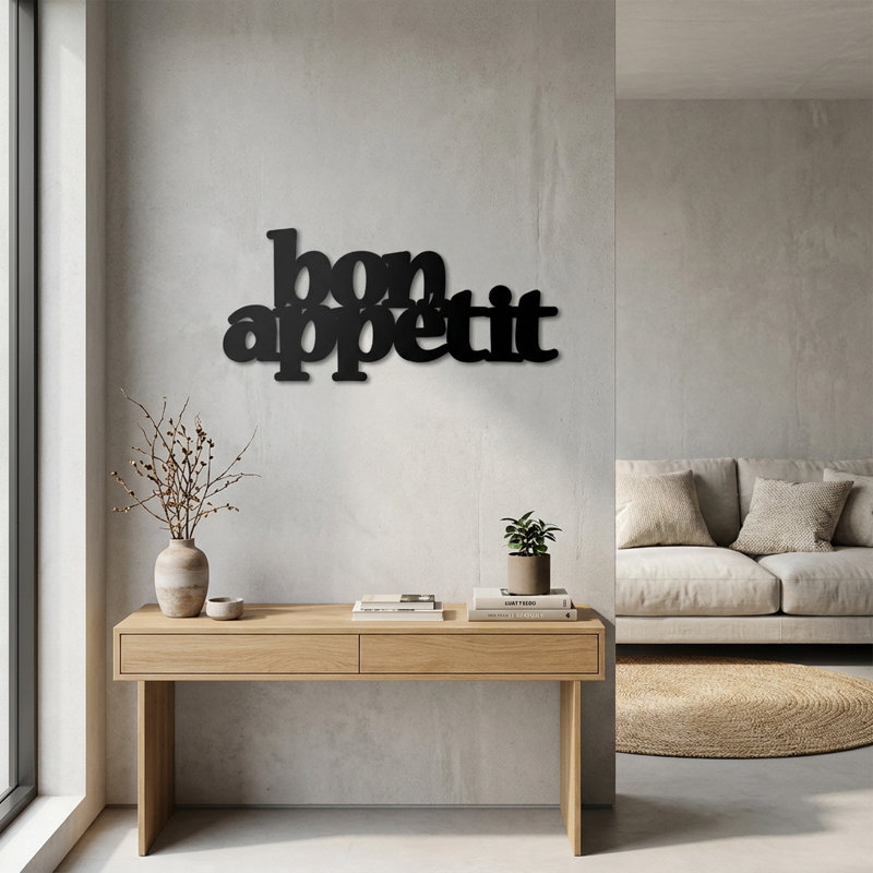 Gourmet Script Metal Wall Art