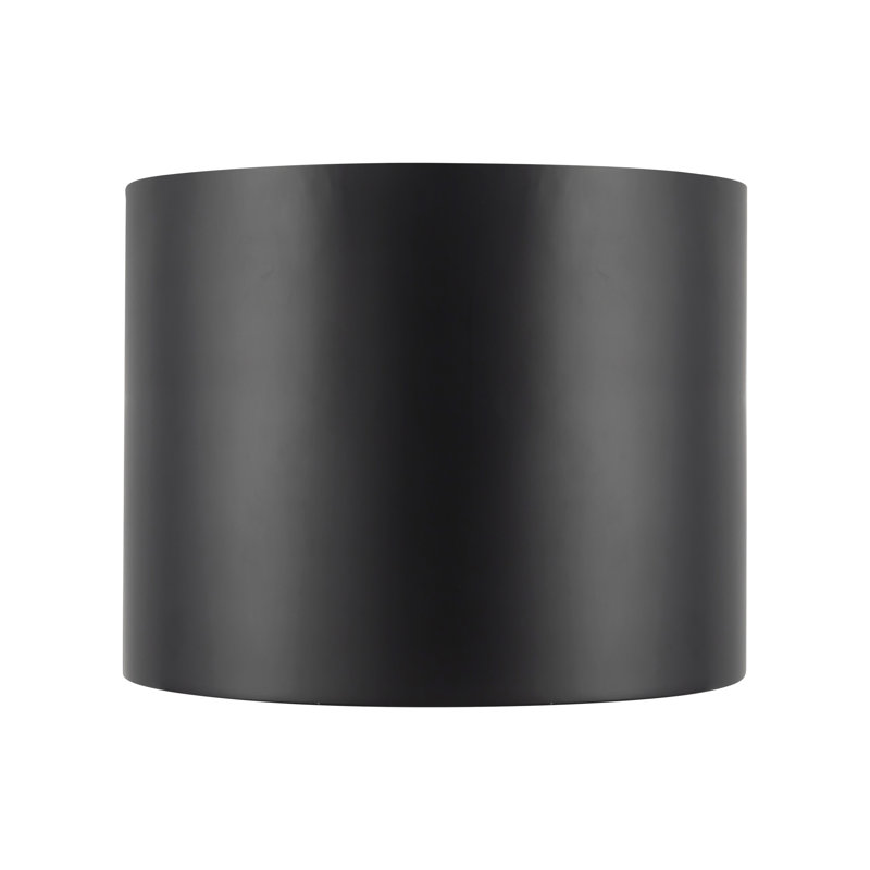 Uma 9-in Black dimmable LED Semi-Flush Mount, Matte Black