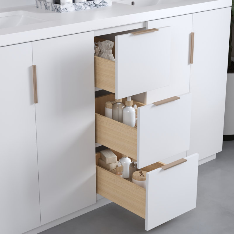 Varnam Double Vanity, 63", White