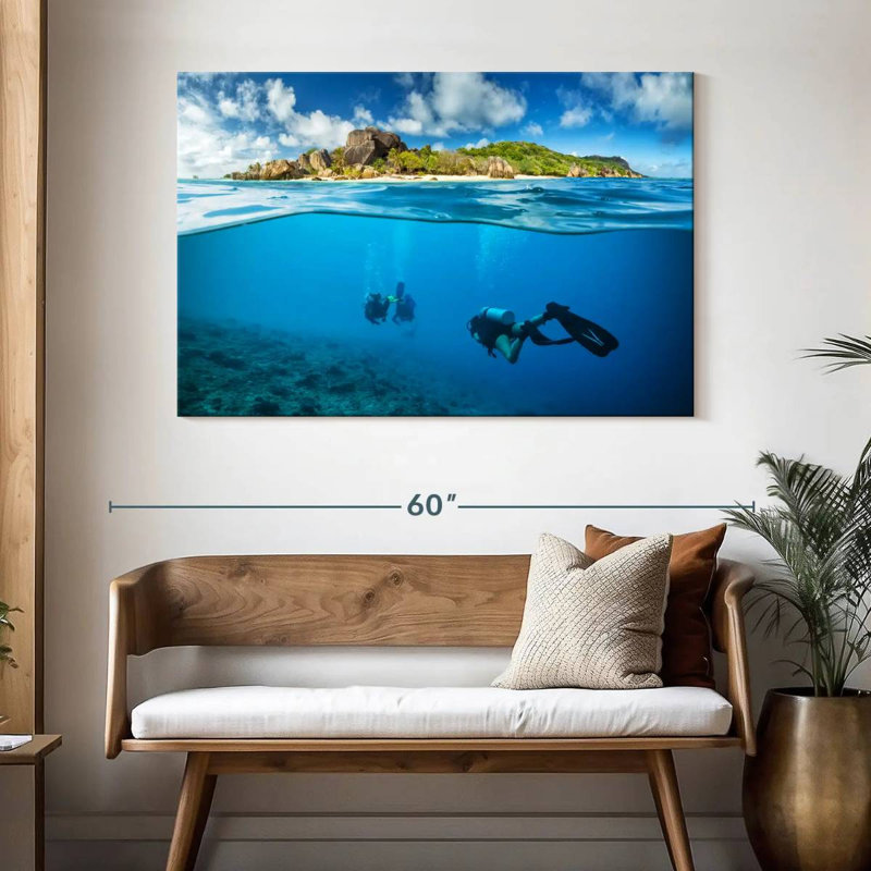 Sireci Diving, 32" H x 48" W