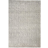 Rebel Geometric Hand-Knotted 9'10" x 13'1" Gray Area Rug
