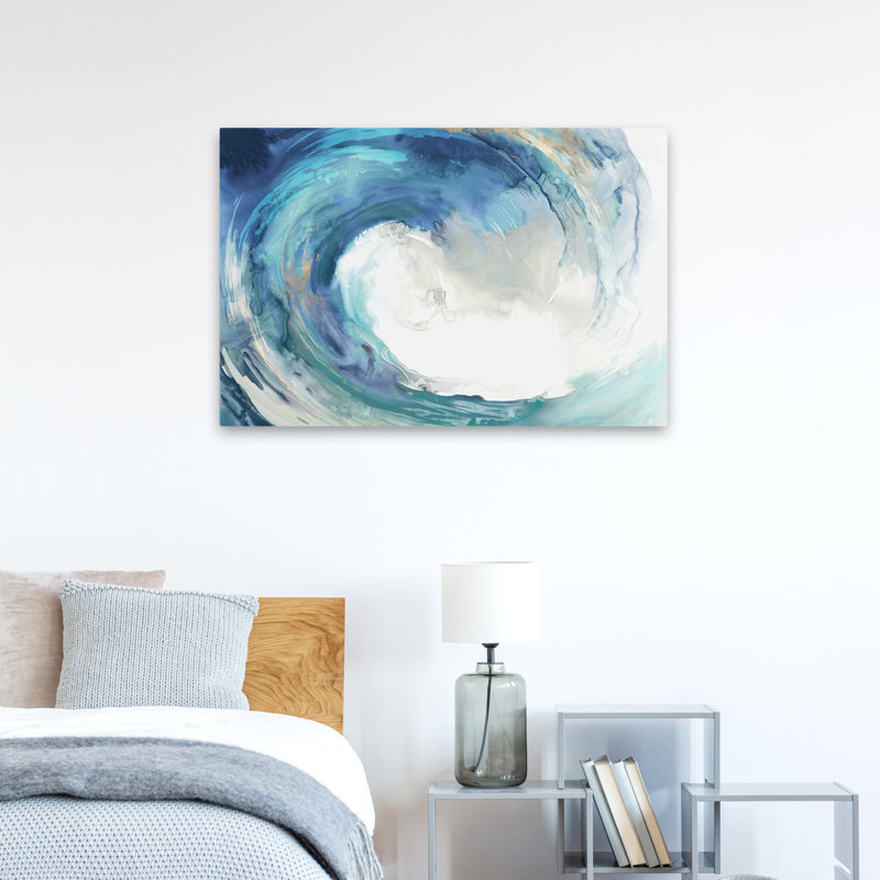 Vague et océan, collier à eau, H 24 po x l 36 po