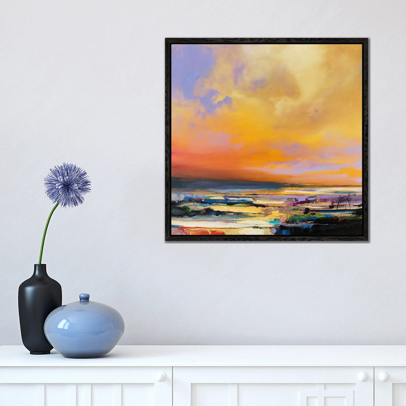 Diminuendo Sky Study I by Scott Naismith - Print on Canvas, 45.72 cm H x 45.72 cm W, Black Framed