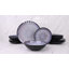 Waterside 12pc Blue & Purple Reactive Glaze Stoneware Dinner Set