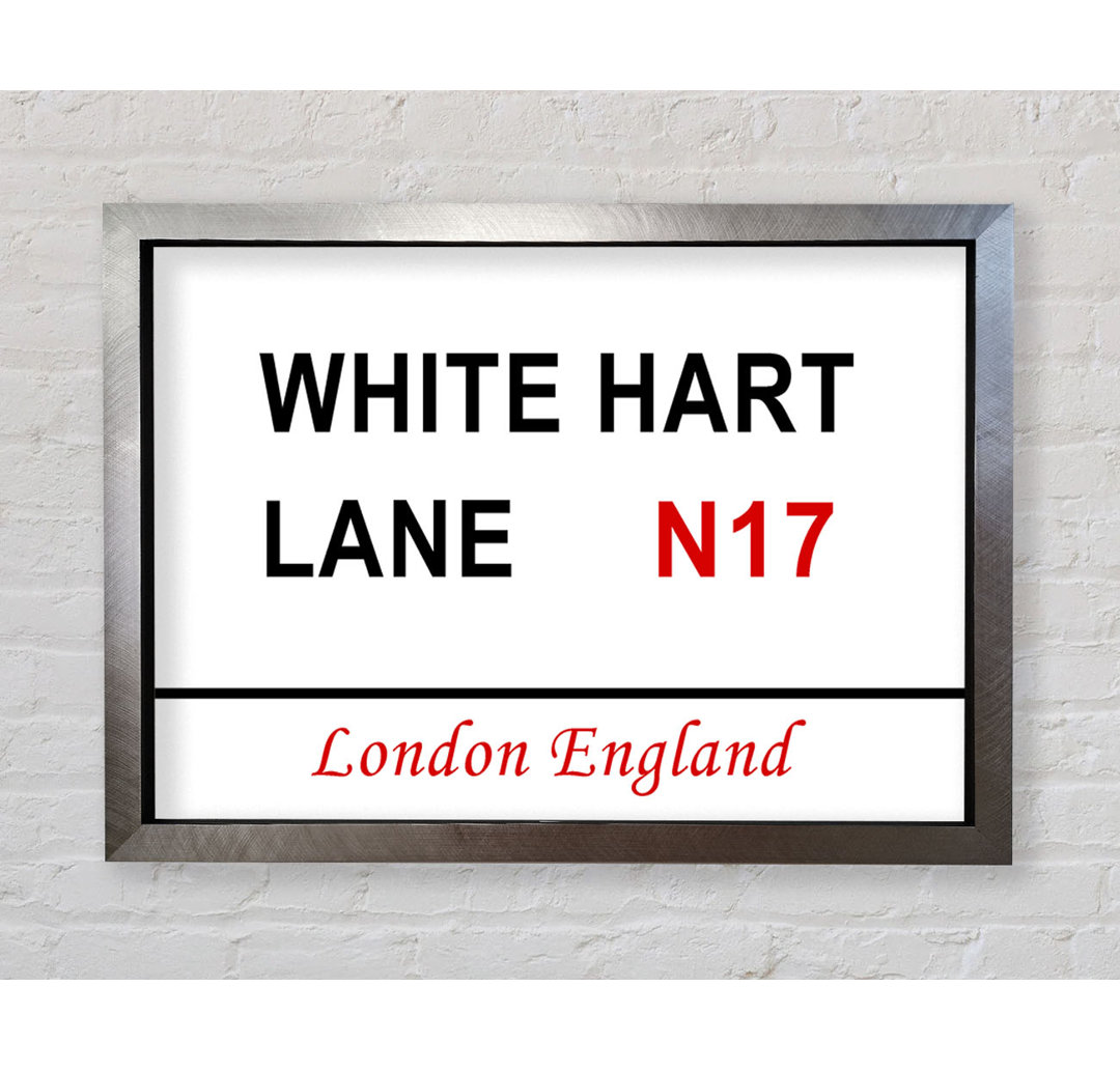 White Hart Lane Schilder - Drucken