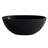 55" Matte Black Freestanding Solid Surface Bathtub