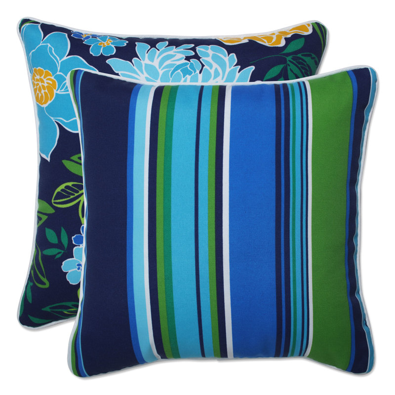 Housse de coussin d'extérieur carré Juniah Spring