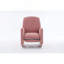 Chaise berçante en tissu avec repose-pieds réglable-1287876487