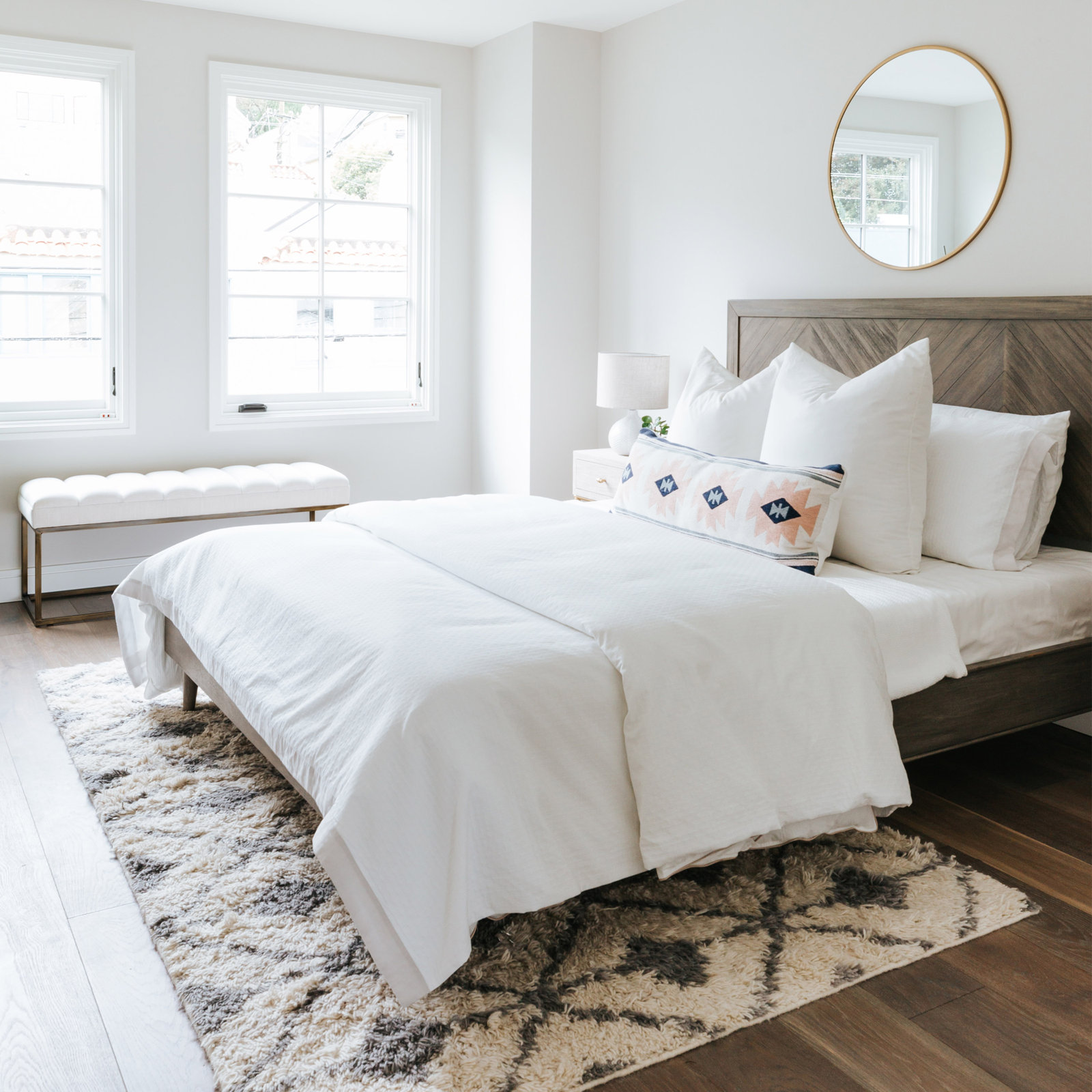Colston 48" Linen Bedroom Bench