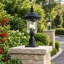 Stained Glass Pier Mount Light Post Lantern