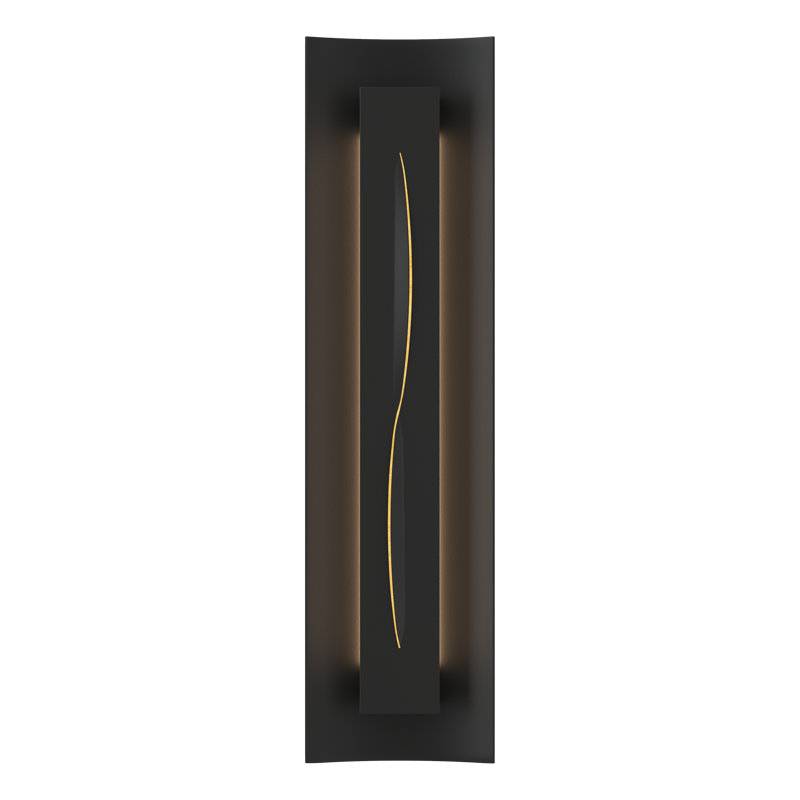 Gallery Dimmable 8 Lbs Flush Mount Scone, Black, Amber