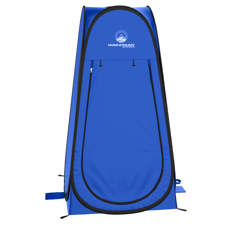 Blue Pop Up Privacy Tent with Carry Bag for Camping
