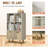6-Cube Open Shelf Bookcase With Legs And Back Panel Oak