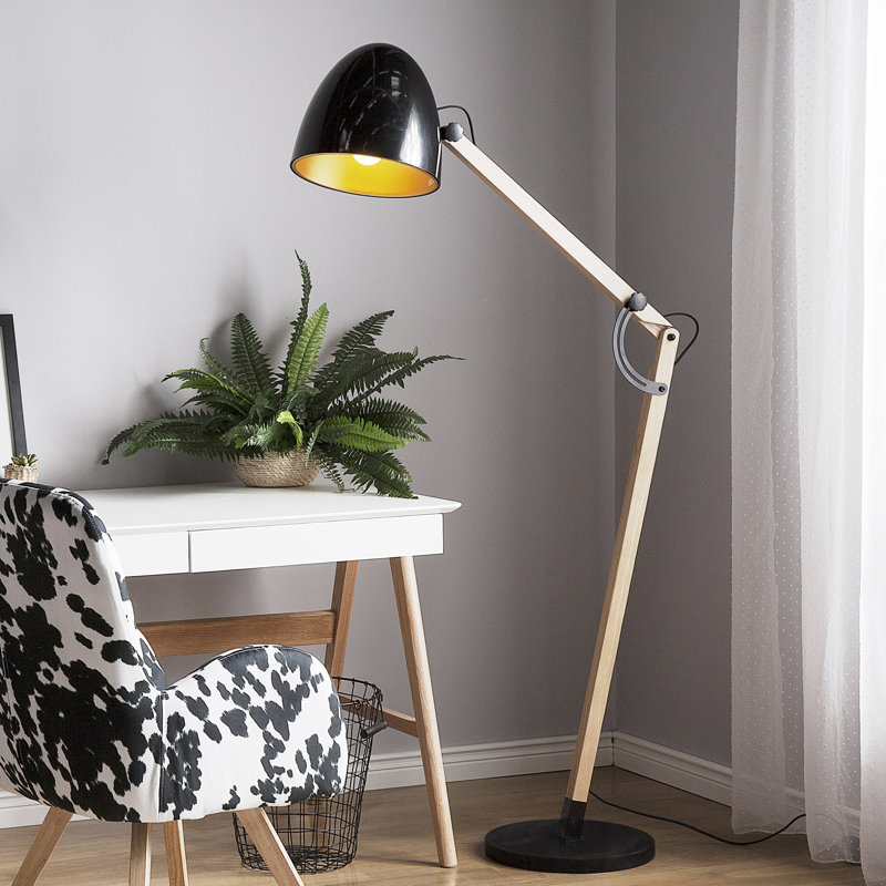 Tipton 175cm Task Floor Lamp, Black