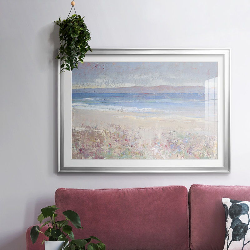 Textures de plage I, Argent, H 30 po x l 44 po x P 1,5 po